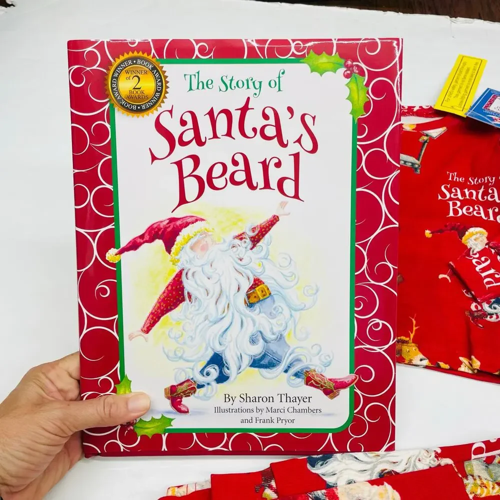 NWT Books to Bed Size 2 Santa's Beard